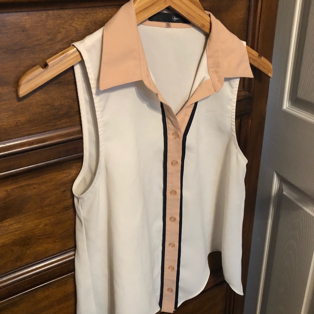 SugarLips Sleeveless Button up